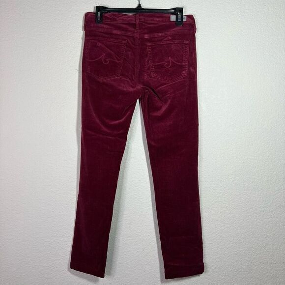 Adriano Goldschmied The Prima Red Mid Rise Cigarette Leg Corduroy Skinny Sz 27R - Picture 8 of 10